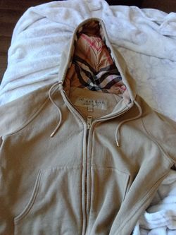 BURBERRY zip up hoodie
