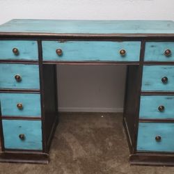  Cute Boho Farmhouse Desk With Drawers 