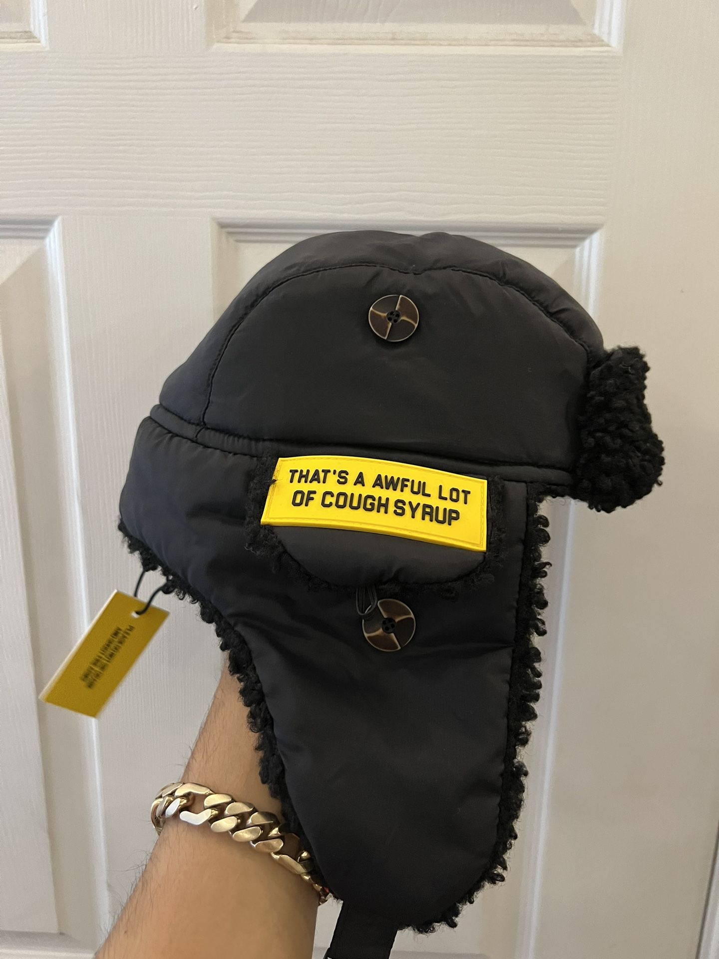 Awful lot Of Cough Syrup Trapper Hat