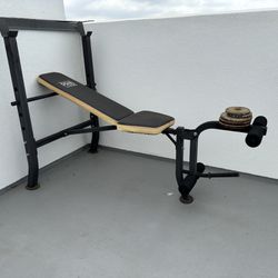 Marcy Pro Weight Bench And Weights