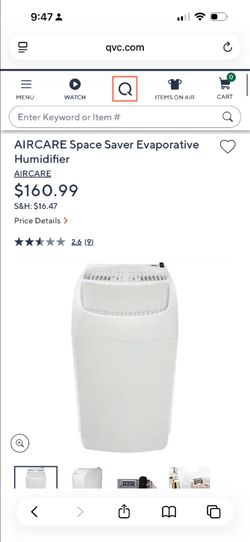 Open box aircare Evaporated humidifier