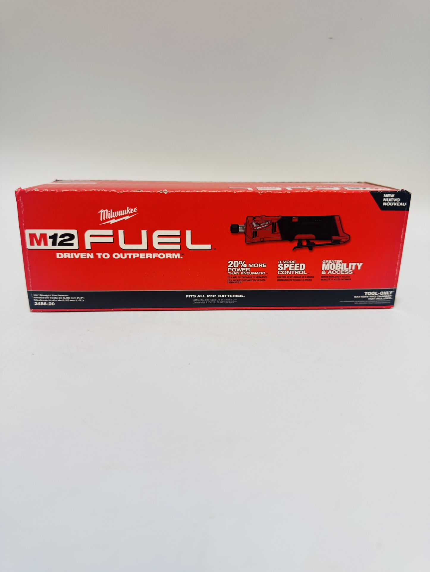 π Fuel Milwaukee 1/4 Straight Die Grinder ( TOOL ONLY )