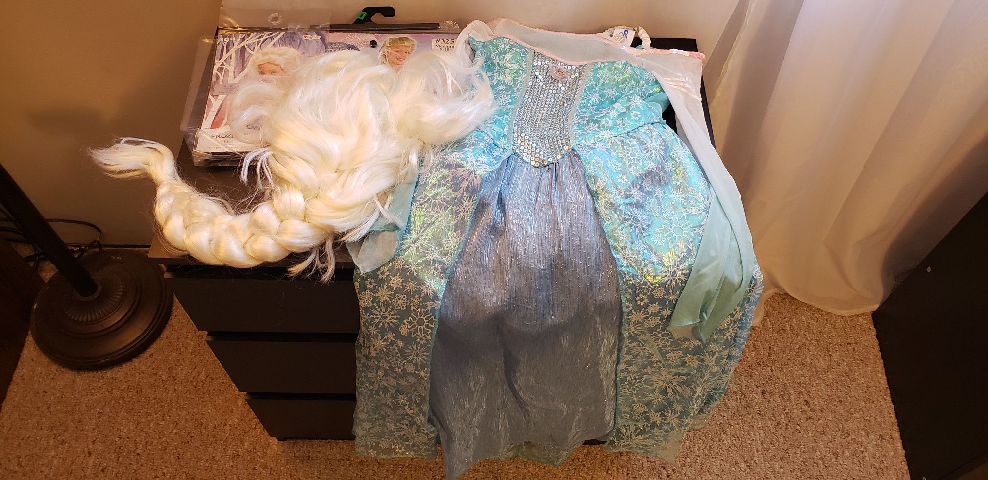 Elsa costume with wig