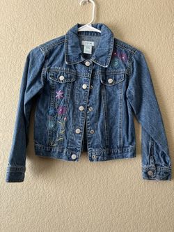 Girls Embroidered Denim Jacket 