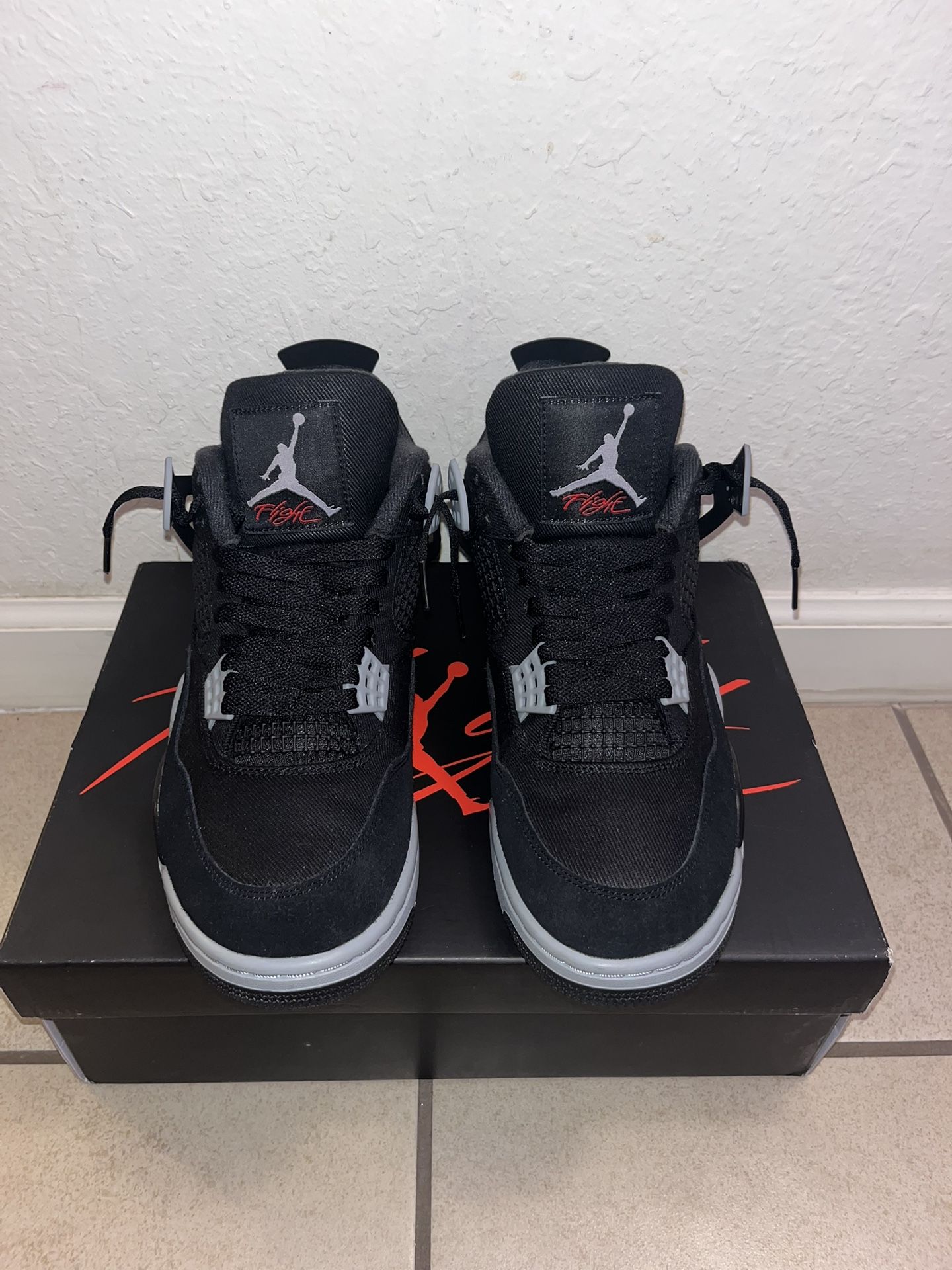Jordan 4 Black Canvas