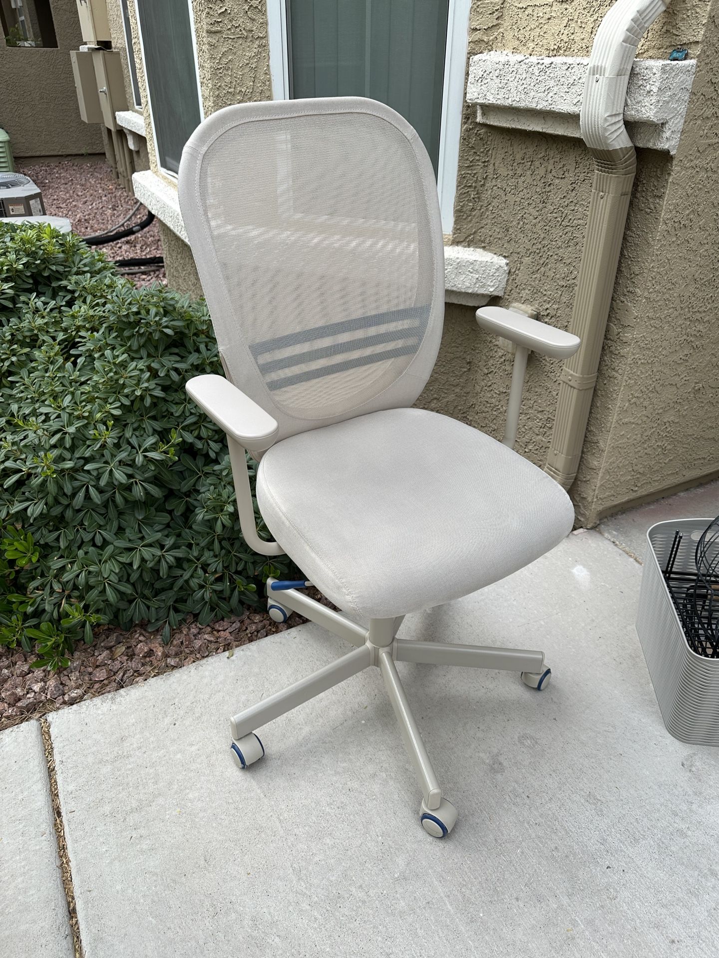IKEA FLINTAN Office Chair  Desk Tan With Armrest 