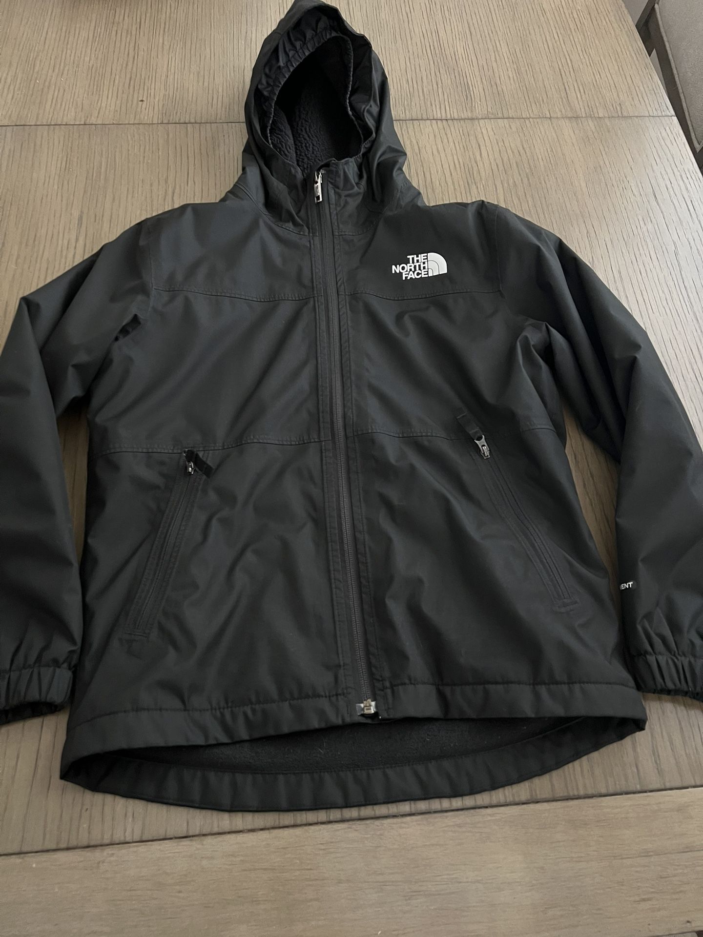 North face rain jacket size m 10 kids