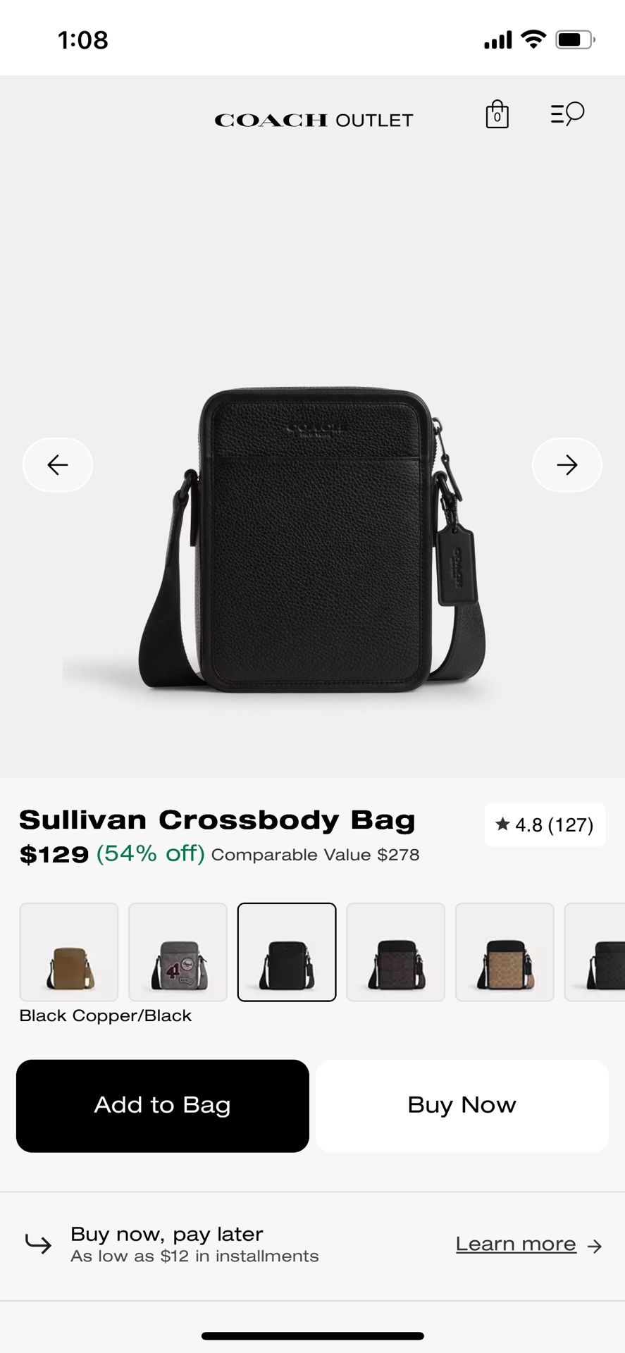 New Coach Cross Body Satchel Purse Bag