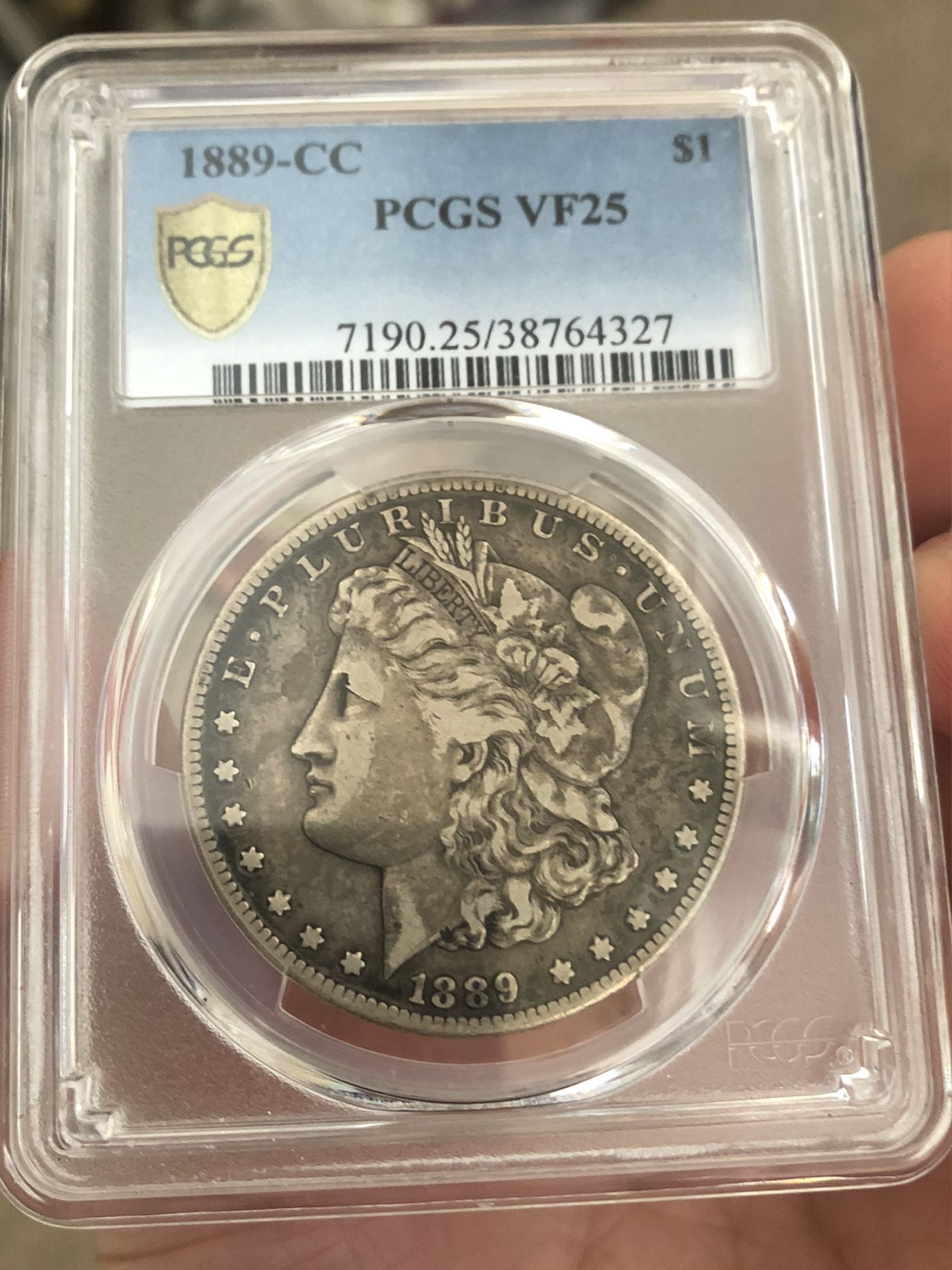 1889-CC Morgan Silver Dollar VF25