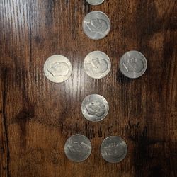 Set of Coins (Kennedy Half and Eisenhower Dollar)