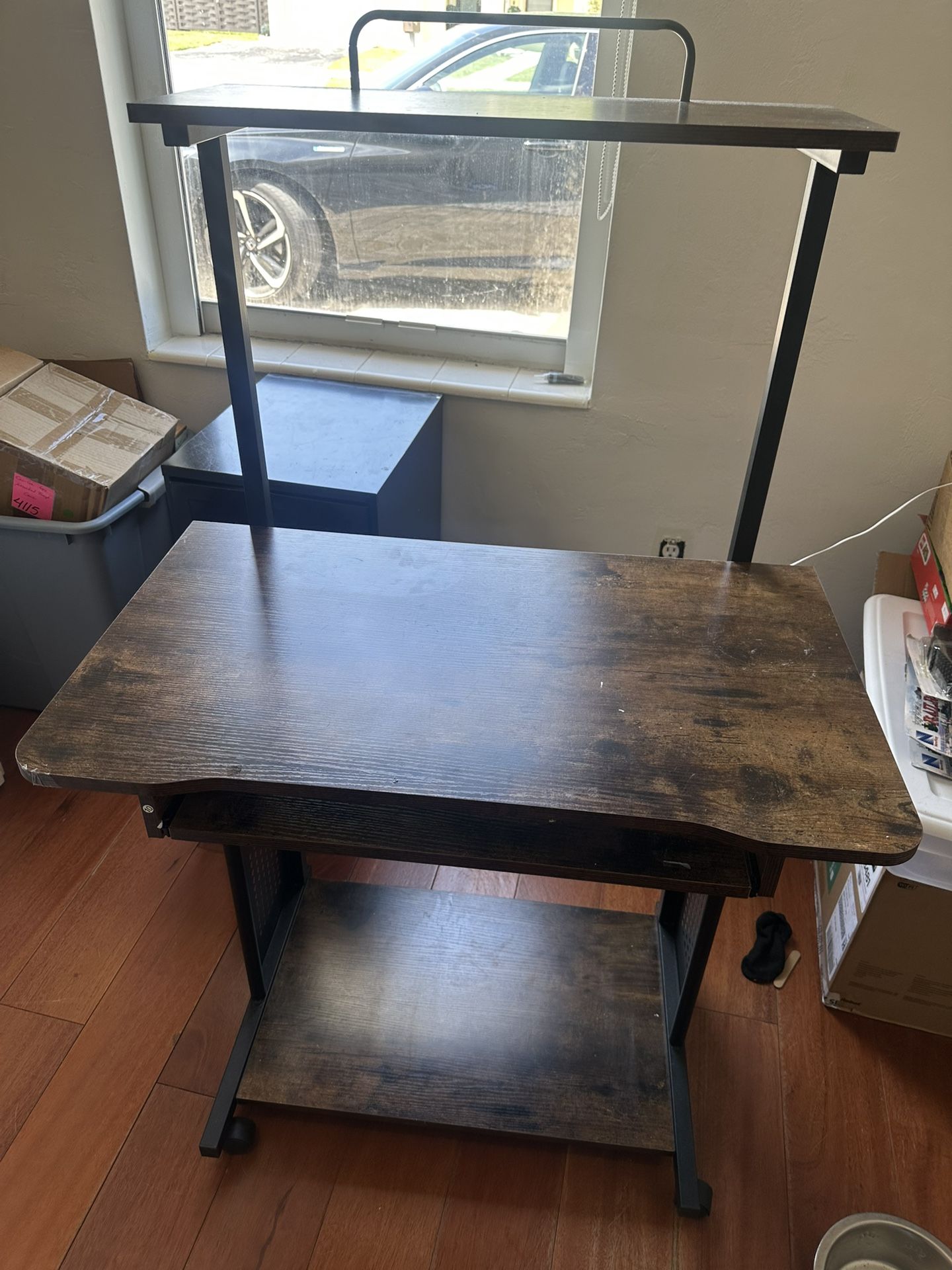 New Desk And Filing Cabinet