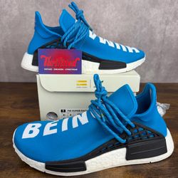 NEW Adidas NMD Hu x Pharrell Human Race Sharp Blue Size 8.5 BB0618 Men’s Shoes OG Rare