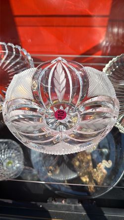Cut Crystal Glass Decorative Bowl