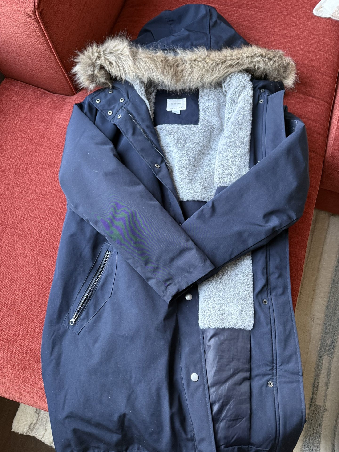 Seraphine Maternity parka - Navy - Size 6