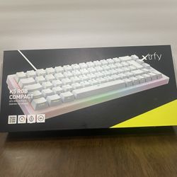 Gaming Keyboard - Xtrfy K5 Hotswap Prebuilt Kailh Red - 65% - White - RGB