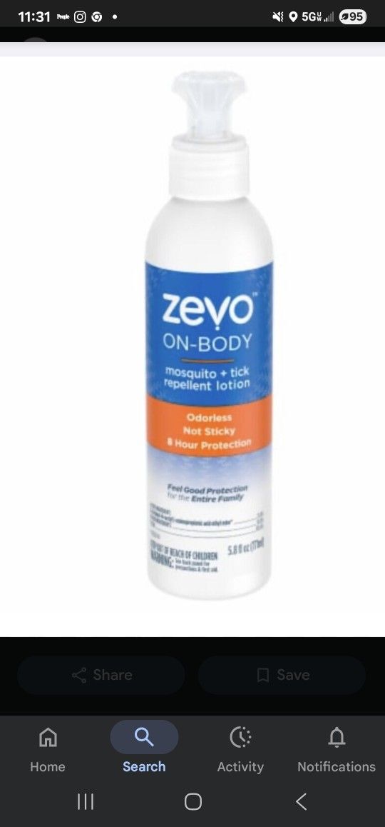 Zevo Mosquito And Tick Repellant 4 Bottles