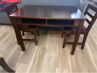 Kids real wood table