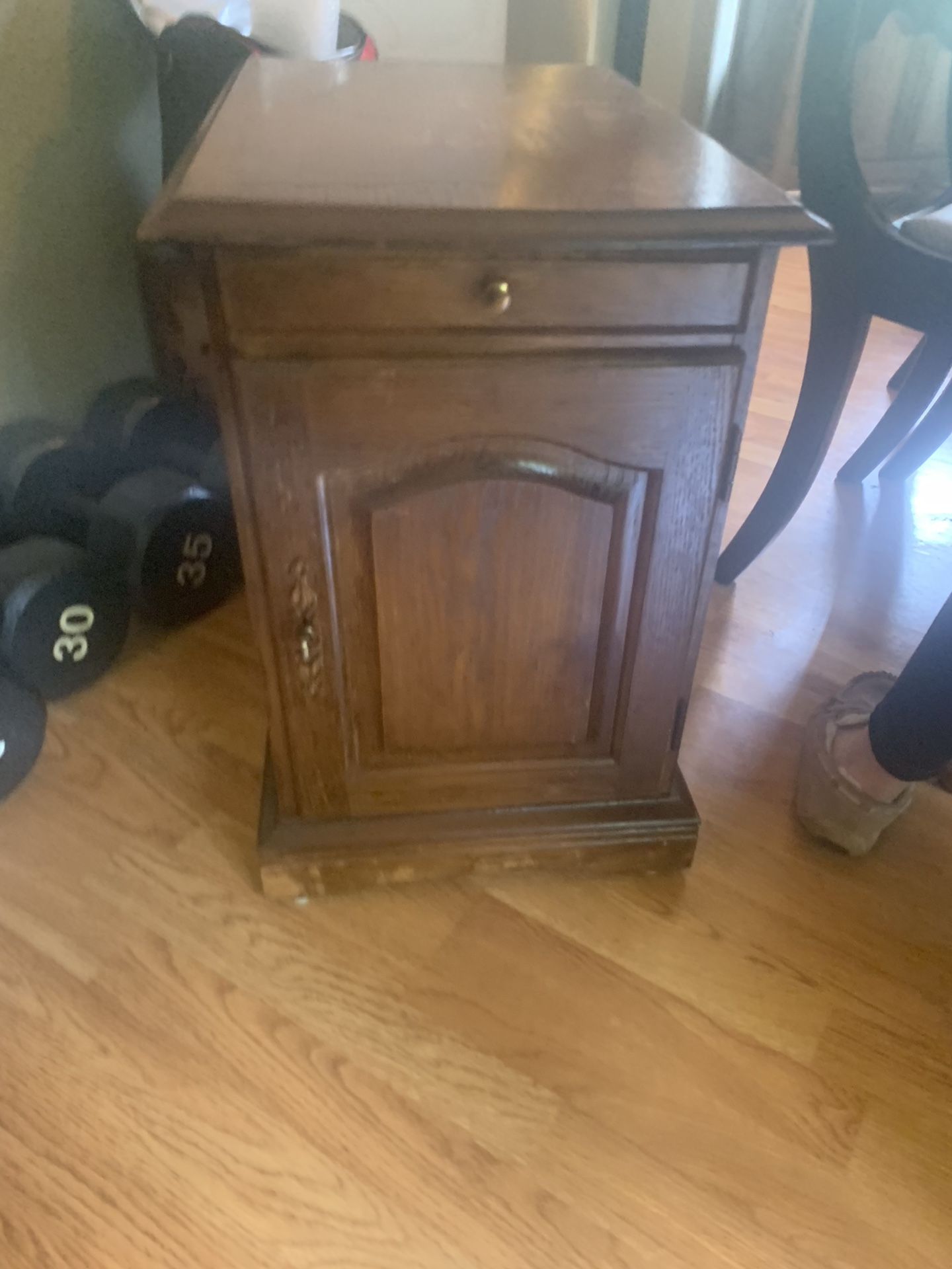 Two Cherry stained Nightstands/End Table