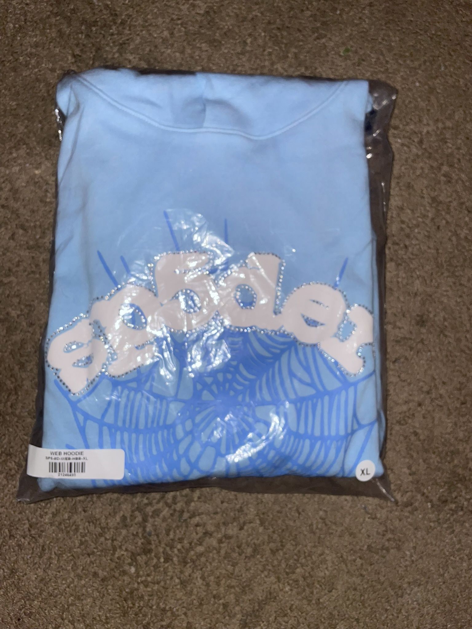 Sky Blue Sp5der Hoodie (XL)