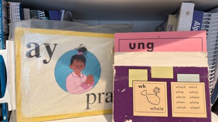 Vintage Phonics Teaching Flashcard Posters Set
