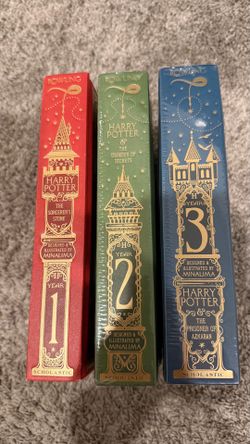 Harry Potter MinaLima Boxset Books #1-3 Perfect