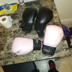 Boxing Gloves Two Pairs 