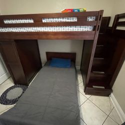 BUNK BED WITH MATTRESSES 