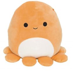 12” Squishy Plush Orange Octopus 
