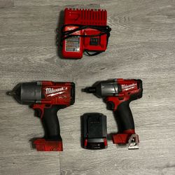 Milwaukee M18 FUEL 1/2" Impact Wrench 2-Tool Combo Kit - (High Torque & Mid Torque)