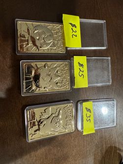 1999 Pokemon Gold Plated