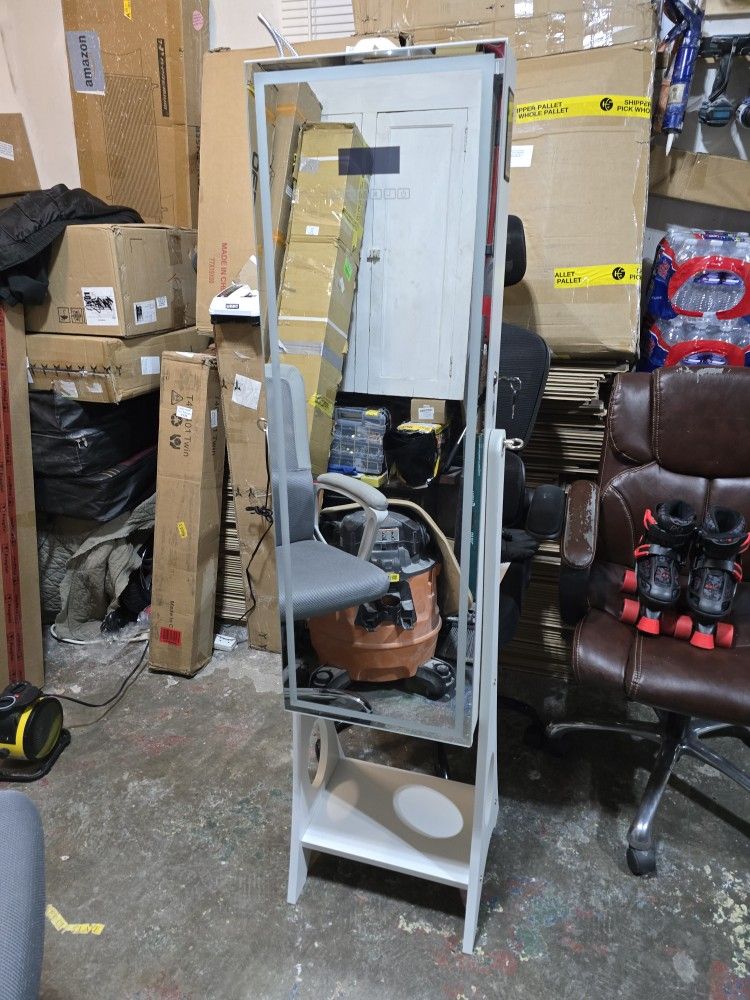 Jewelry Armoire With Mirror Light Clock Bluetooth Inside Light And Lock # 261 # 263- 265 266-437- 438 439 440 441 442.443.444.
