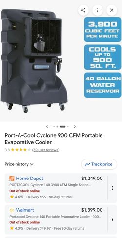 Port-A-Cool Cyclone 140 Portable Evaporative Cooler