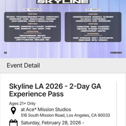 Skyline 2 Day GA