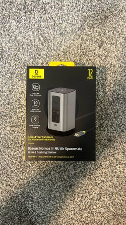 Baseus Nomos Air 12 in 1 Docking Station, Dual Monitor