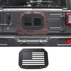 Jeep Wrangler JL 2018+ Spare Tire Carrier Delete Filler Plate - USA American Flag Style