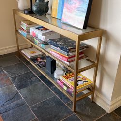 Metal And Glass Console Table