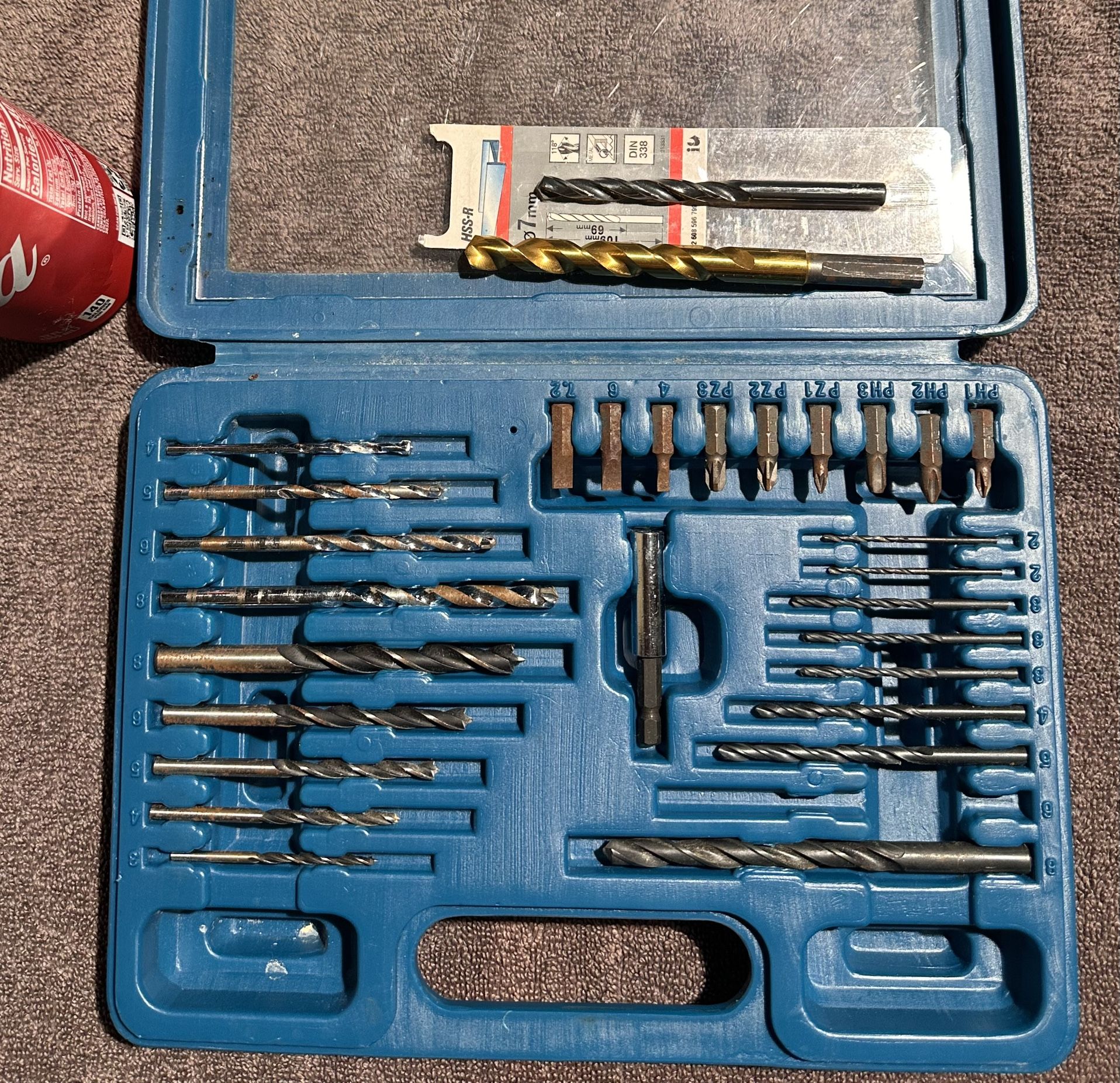 41-Piece Drill Bit & Driver Set + 2 New HSS Bits – $20