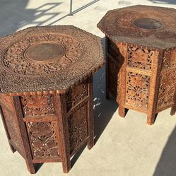 Antique Folding Tables Both For 100.00