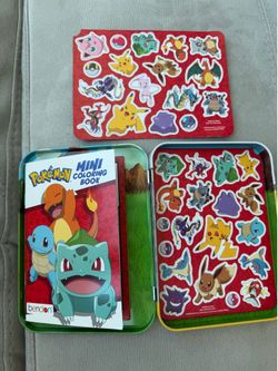 Pokemon magnetic tin play set