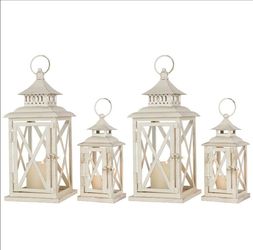 White lanterns (4 pack)