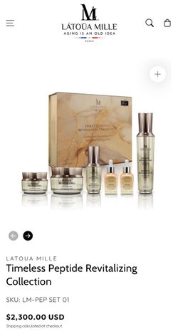 LATOUA MILLE Timeless Peptide Revitalizing Collection