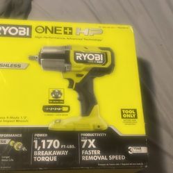 Brand New Unopened Ryobi 18v Brushless 4 Mode 1/2” Impact