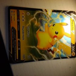 Pokemon Card Pikachu V 086/264