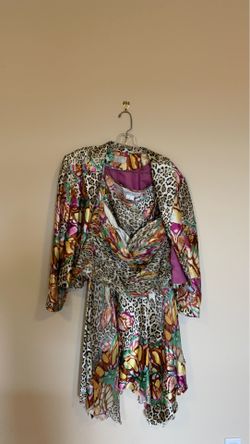 Three piece Miami vibes blazer top and skirt