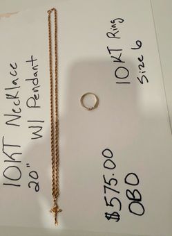 Gold rope necklace
