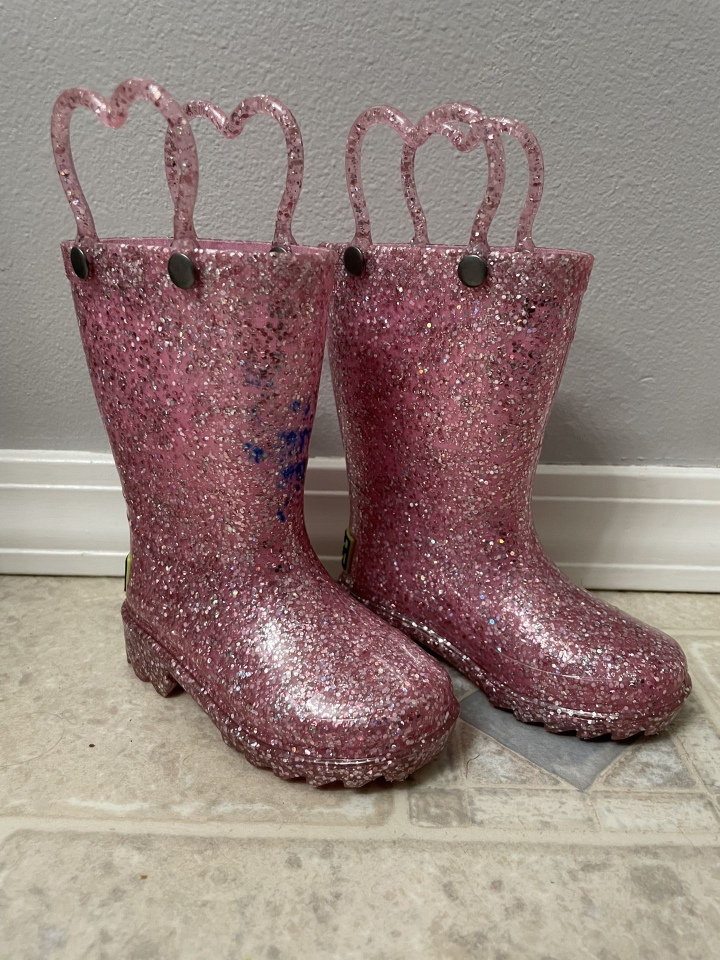 Pink Rain Boots Toddler Size 5