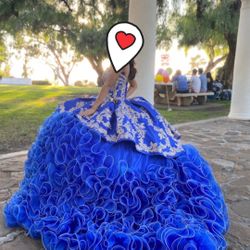 Royal blue Quinceañera dress