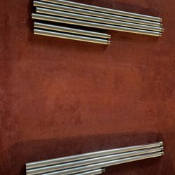 Brushed Nickel & Chrome Pendant Light Down Rods