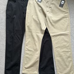 RVCA Weekend Stretch Chino Pants Size 38 x 32 Brand New With Tags Attached 