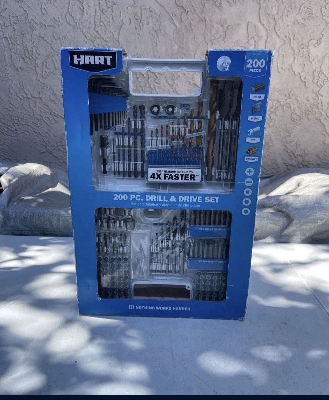 HART 200-Count Assorted Drill and Drive Bit Set with